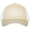 von-dutch-lof-b14-beige-and-white-adjustable-trucker-hat