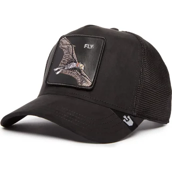 Goorin Bros. Fly The Suede Bat Blacked Out The Farm Black Trucker Hat