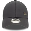 new-era-curved-brim-9forty-pin-grey-adjustable-cap