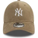 new-era-curved-brim-9forty-cord-new-york-yankees-mlb-beige-adjustable-cap