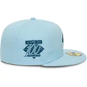 new-era-flat-brim-59fifty-anniversary-script-light-blue-fitted-cap