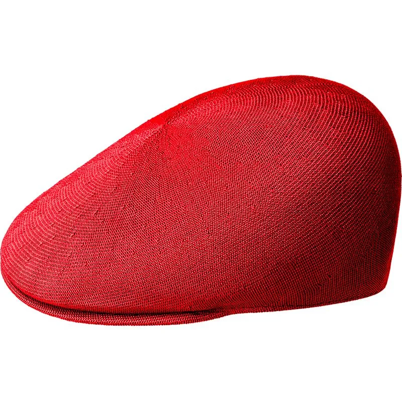 kangol-seamless-tropic-507-scarlet-red-flat-cap