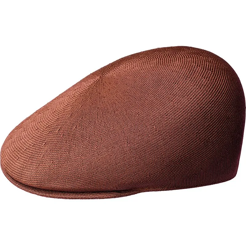 kangol-seamless-tropic-507-mahogany-brown-flat-cap