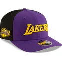 new-era-curved-brim-9seventy-statement-stretch-snap-los-angeles-lakers-nba-purple-and-black-snapback-cap