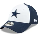 new-era-curved-brim-9forty-the-league-dallas-cowboys-nfl-white-and-navy-blue-adjustable-cap