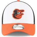 new-era-curved-brim-9forty-the-league-baltimore-orioles-mlb-white-black-and-orange-adjustable-cap