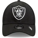 new-era-curved-brim-9forty-the-league-las-vegas-raiders-nfl-black-adjustable-cap