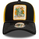 new-era-9forty-a-frame-summer-patch-beat-the-heat-black-and-yellow-trucker-hat