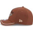 new-era-curved-brim-9forty-m-crown-a-frame-motorsport-nascar-brown-snapback-cap