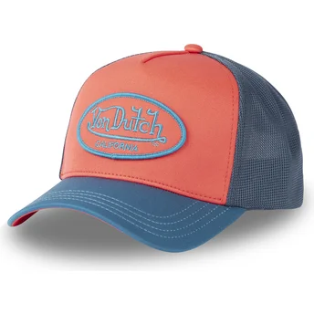 Von Dutch BLFL Red and Blue Trucker Hat