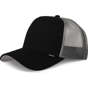 Djinns HFT Waffle Jersey Black and Grey Trucker Hat