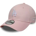 new-era-curved-brim-9forty-colour-pack-los-angeles-dodgers-mlb-pink-adjustable-cap