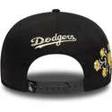 new-era-flat-brim-9fifty-floral-los-angeles-dodgers-mlb-black-snapback-cap