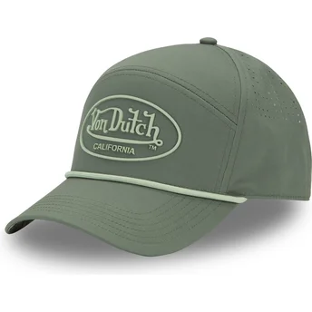 Von Dutch Curved Brim CORD02 Green Adjustable Cap