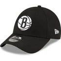 new-era-curved-brim-9forty-the-league-brooklyn-nets-nba-black-adjustable-cap