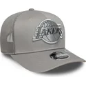 new-era-grey-logo-9seventy-stretch-snap-tonal-los-angeles-lakers-nba-grey-trucker-hat