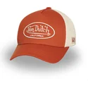 von-dutch-lof-b33-orange-and-beige-adjustable-trucker-hat