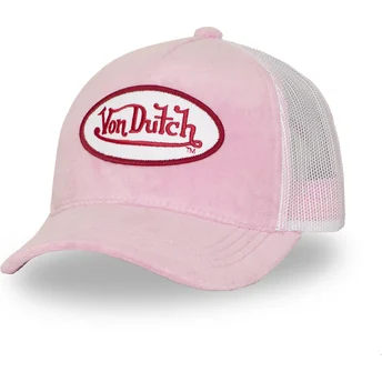 Von Dutch KYLIE P Pink and White Trucker Hat