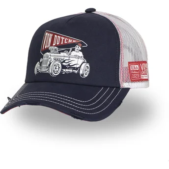 Von Dutch CREW26 Navy Blue and White Trucker Hat