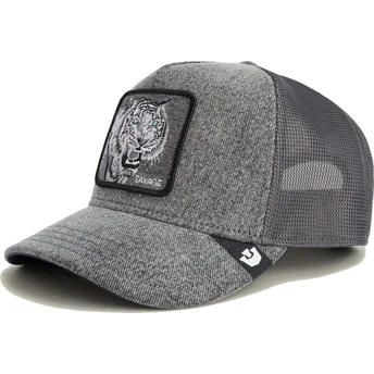 Goorin Bros. Tiger Savage Denim The Farm Grey Trucker Hat