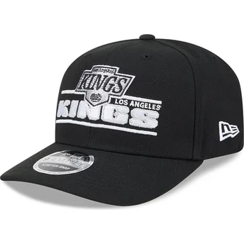 New Era Curved Brim 9SEVENTY Stretch Snap Stated Los Angeles Kings NHL Black Snapback Cap