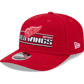 New Era Curved Brim 9SEVENTY Stretch Snap Stated Detroit Red Wings NHL Red Snapback Cap