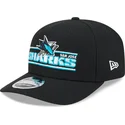 new-era-curved-brim-9seventy-stretch-snap-stated-san-jose-sharks-nhl-black-snapback-cap