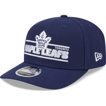 New Era Curved Brim 9SEVENTY Stretch Snap Stated Toronto Maple Leafs NHL Blue Snapback Cap