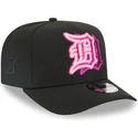new-era-curved-brim-9fifty-a-frame-neon-detroit-tigers-mlb-black-snapback-cap