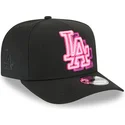 new-era-curved-brim-9fifty-a-frame-neon-los-angeles-dodgers-mlb-black-snapback-cap