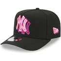 new-era-curved-brim-9fifty-a-frame-neon-new-york-yankees-mlb-black-snapback-cap