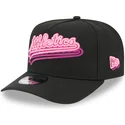 new-era-curved-brim-9fifty-a-frame-neon-oakland-athletics-mlb-black-snapback-cap
