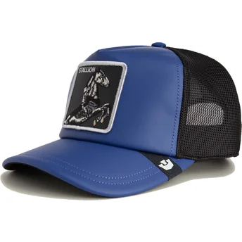 Goorin Bros. Horse LFG Stallion Pre-Game Seasonal The Farm Blue and Black Trucker Hat