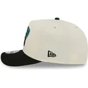 new-era-curved-brim-9fifty-a-frame-precurved-hardwood-classics-vancouver-grizzlies-nba-beige-and-black-snapback-cap