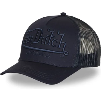 Von Dutch EMB01 Navy Blue Trucker Hat