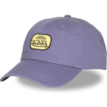 Von Dutch Curved Brim LOG10 Purple Adjustable Cap