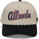 nike-curved-brim-rise-structured-atlanta-braves-mlb-beige-and-black-snapback-cap