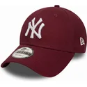 new-era-curved-brim-9forty-essential-new-york-yankees-mlb-cardinal-red-adjustable-cap