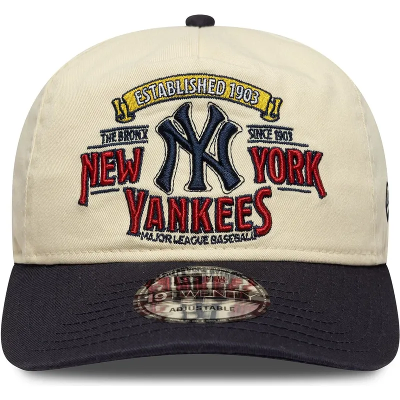 new-era-curved-brim-19twenty-washed-graphic-new-york-yankees-mlb-beige-and-navy-blue-adjustable-cap