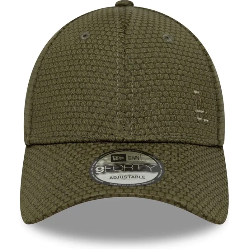 new-era-curved-brim-green-logo-9forty-mesh-flawless-los-angeles-dodgers-mlb-green-snapback-cap