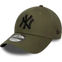 new-era-curved-brim-black-logo-9forty-league-essential-new-york-yankees-mlb-green-adjustable-cap