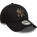 new-era-curved-brim-9forty-camo-infill-new-york-yankees-mlb-black-adjustable-cap