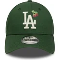 new-era-curved-brim-9forty-fruit-icon-los-angeles-dodgers-mlb-green-adjustable-cap
