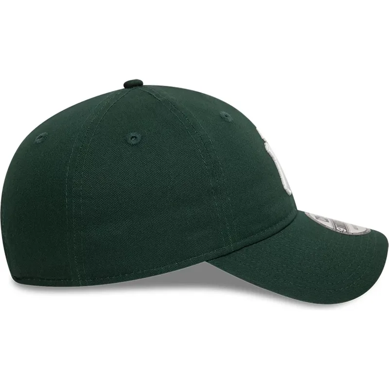 new-era-curved-brim-9twenty-league-essential-new-york-yankees-mlb-dark-green-adjustable-cap