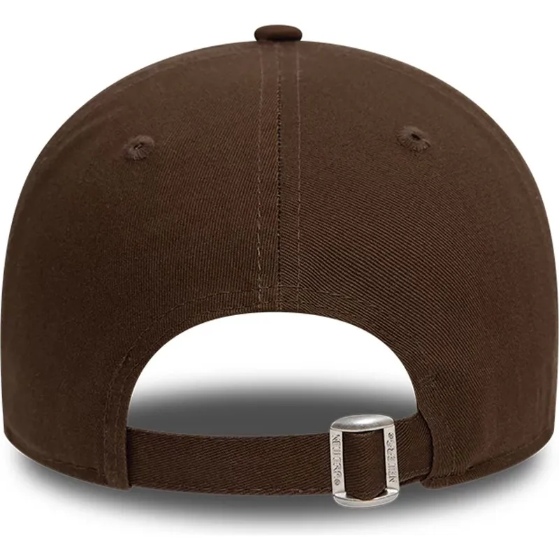 new-era-curved-brim-9twenty-league-essential-new-york-yankees-mlb-brown-adjustable-cap