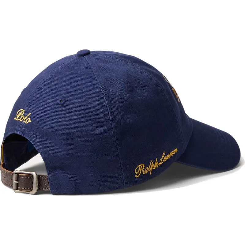 polo-ralph-lauren-curved-brim-twill-triple-pony-navy-blue-adjustable-cap