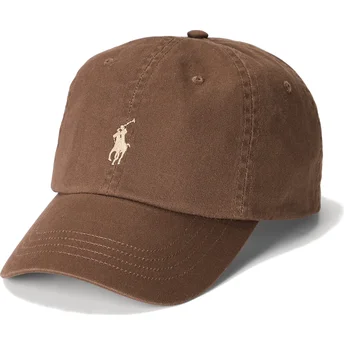Polo Ralph Lauren Curved Brim Cotton Chino Classic Sport Dark Brown Adjustable Cap