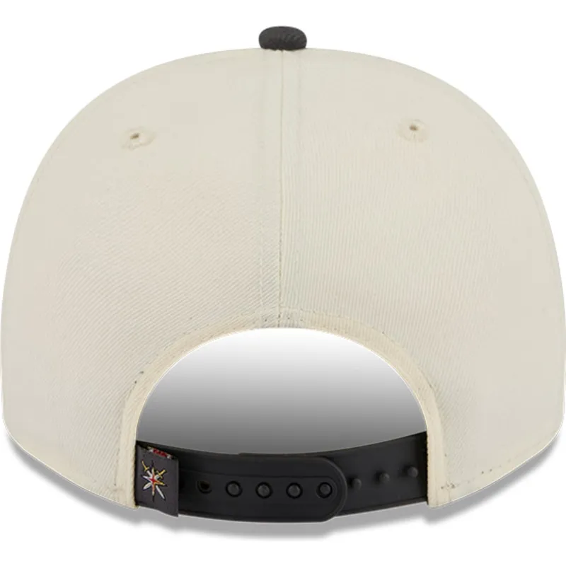 new-era-curved-brim-9fifty-a-frame-classic-vegas-golden-knights-nhl-beige-and-black-snapback-cap