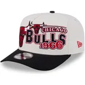 new-era-curved-brim-9fifty-a-frame-classic-chicago-bulls-nba-beige-and-black-snapback-cap