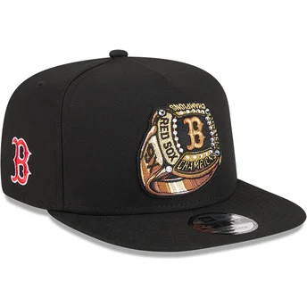 New Era Flat Brim 9FIFTY A Frame Ring Boston Red Sox MLB Black Snapback Cap